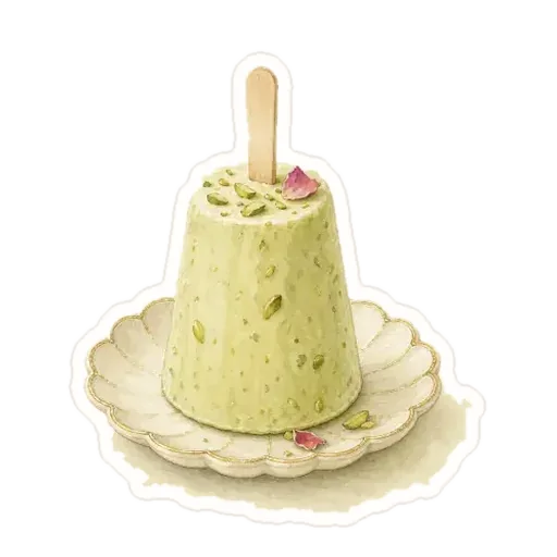香料冰奶糕插画