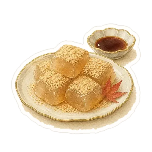 蕨饼插画